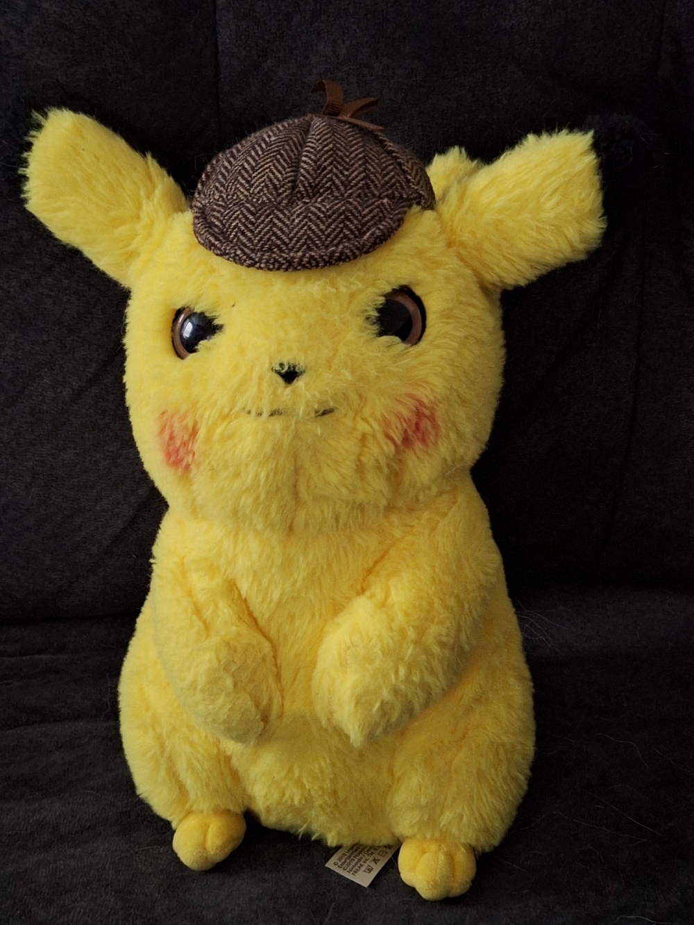 Pokemon Detective Pikachu Plush - Yellow with Brown Hat